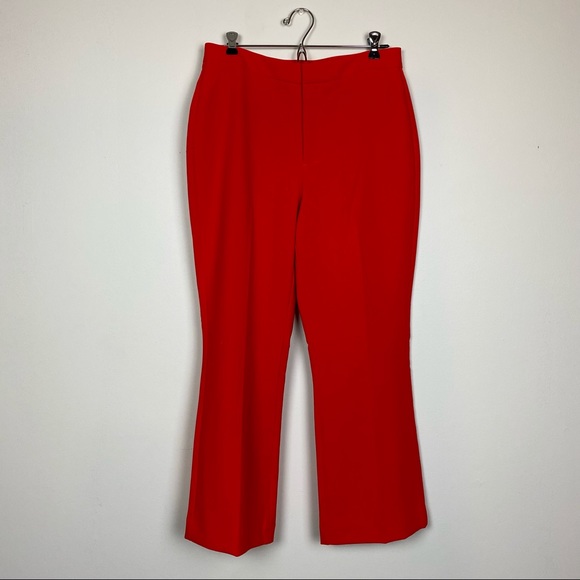 Nine West Kick Flare Lava Red Pants - Picture 4 of 7